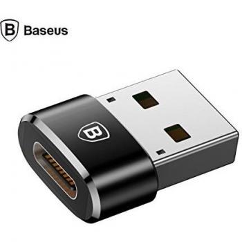 Baseus Adaptador USB 2.0 / USB 3.1 Tipo-C Mini - Negro