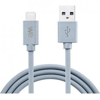 Cable USB/Lightning de silicona - 2m - Certificado MFi - Azul
