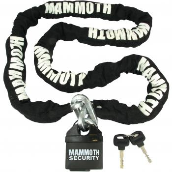 Mammoth - Candado de bloqueo y cadena de 10 x 10 x 1800 mm