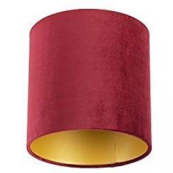 Pantalla de terciopelo rojo con interior dorado 20/20/20