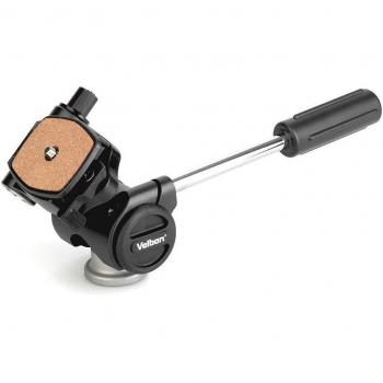 Velbon PH-157Q 3-Way Head cpn Quick Release, Negro