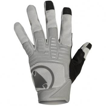 Guantes largos de ciclismo para hombre Endura Singletrack II en color gris (tamaño XL)