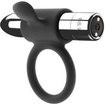 Black&Silver Cameron Anillo Vibrador Recargable 10 Velocidades - Color Plata (Silver)