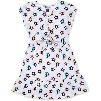 Tuc Tuc - Vestido de niña estampado con nudo en la cintura Summer Vibes