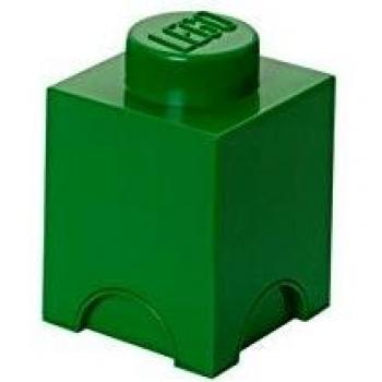 Lego 40011734 - Caja en forma de bloque de lego 1, color verde [importado de Alemania]