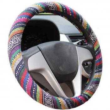 cubierta del volante Fundas Para Volante Automotriz anti Deslizamiento y Absorción De Sudor