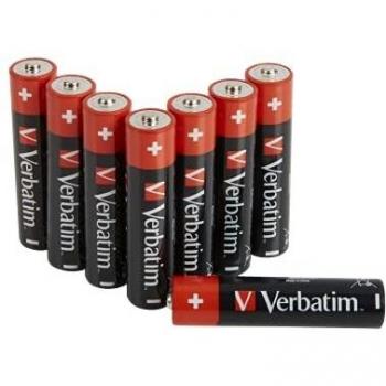 Verbatim - Pack de 10 Pilas Alcalinas AAA-LR03 Premium para Dispositivos Electrónicos