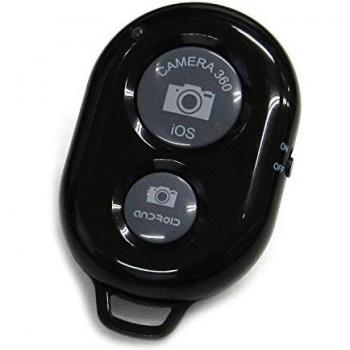 SODIAL Controlador Disparador Remoto Inalambrica Bluetooth de Camara de Autodisparador para IOS Android Smartphone Tablet Iphone 5s 5c 5 4s Ipad iPod Sony xperia Samsung Galaxy negro