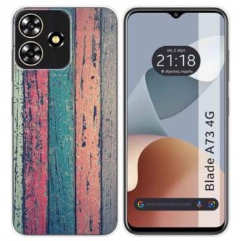 Funda de Silicona para Zte Blade A73 4G con Diseño de Madera y 10 Dibujos