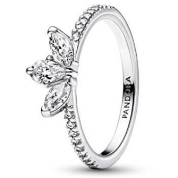 Anillo de Plata de Ley Herbario Brillante con Circonitas Cúbicas - Talla 60