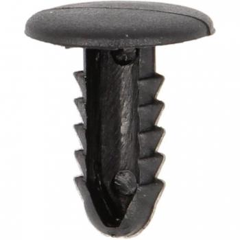 Clip de grapa ROMIX ROM 10450, 10 piezas, color negro, material plástico resistente, diseño ergonómico para fácil sujeción y uso en oficina o hogar