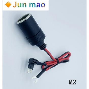 Cable de Carga para Encendedor de Cigarrillos de Coche en Cobre Puro, Adaptador Hembra con Fusible, Tamaños S, M y L, 1 Unidad