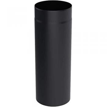 Tubo de acero negro 160 mm, 0.5 m - KRATKI RS160/0,5