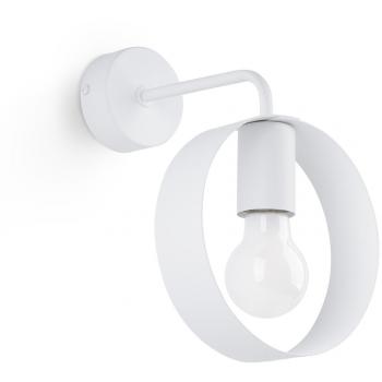 Aplique LED Sollux Titran Moderno Blanco E27 1x15W para Dormitorio, Salón y Pasillo - 50-60Hz ~220-230V