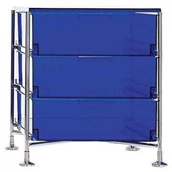 Kartell Mobil 2011 Contenedores, Acero, Azul, 49x55x60 cm