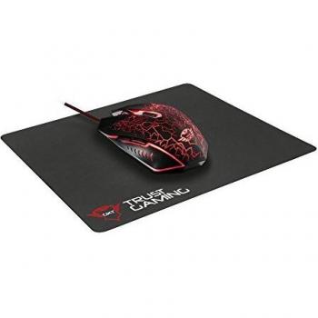 Trust Gaming GXT 783 - Ratón Gaming y Alfombrilla para ratón, Color Negro