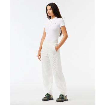 Lacoste - Pantalón de chándal de nylon con pierna ancha