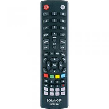 Mando a Distancia Universal Schwaiger 8 en 1, Infrarrojo, Control para hasta 8 Dispositivos, Color Negro