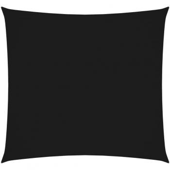 Toldo de vela cuadrado de tela oxford negro 5x5 m