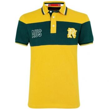 Front Up Rugby twenty15 polo de manga corta de los hombres camiseta, hombre, Twenty15 Short Sleeve, Z72 Yellow, 2 X-grande