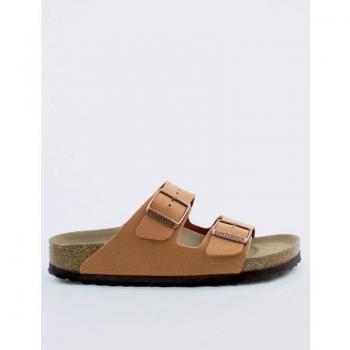 Sandalia Plana Birkenstock Arizona Vegan Pecan 39 Cuero