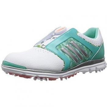 adidas W Adistar Tour Boa - Zapatos de golf para mujer, color blanco / verde, talla 37.3