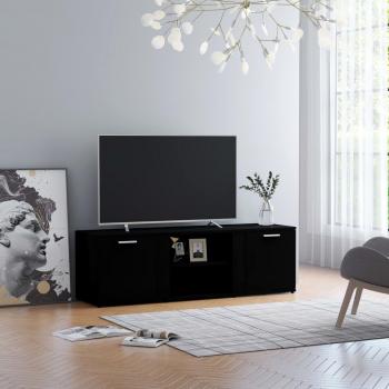 Mueble de TV madera contrachapada 120x34x37 cm negro vidaXL