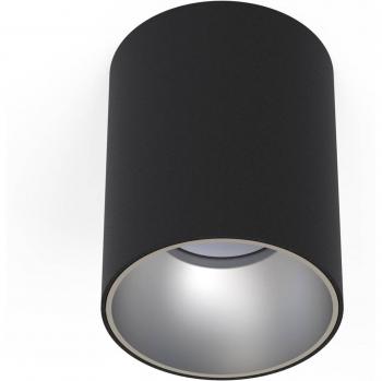 Plafón Eye Tone, negro/plata