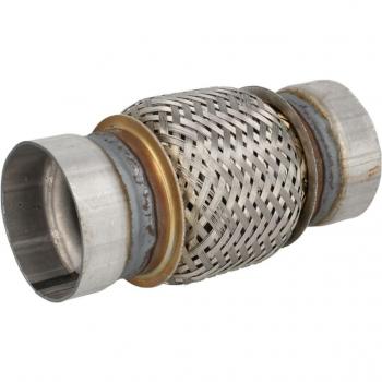 JMJ 64X100R Unión flexible escape, tubo flexible para sistema de escape, medidas 64 mm de diámetro y 100 mm de longitud