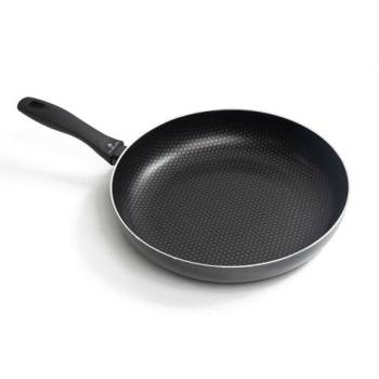 Sartén Antiadherente de Aluminio The Secret Home - Varios Diámetros - Mango de Silicona - Apta para Cocina Eléctrica, Gas, Vitrocerámica e Inducción - Color Negro