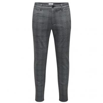 Slim Fit Check Chino Trousers for Men - Only & Sons Mark 020919