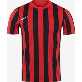 Camiseta de Manga Corta Nike Dri-FIT División IV Rayas para Hombre - Roja y Negra