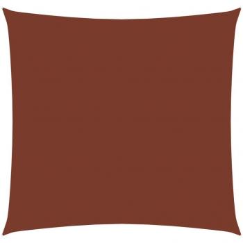Toldo de vela cuadrado terracota 4,5x4,5 m