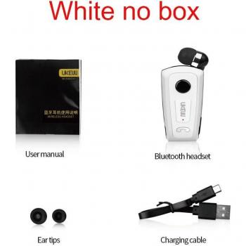 Auriculares Inalámbricos Portátiles Bluetooth UK-E20 con Micrófono y Diseño Telescópico para Negocios, Compatible con Modelos pk F910, F920, F930, F960 y F980