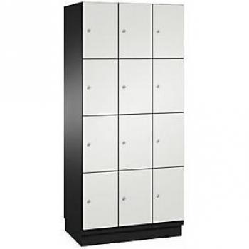 Armario de Compartimentos Bajo Llave Cambio C+P - 12 Compartimentos, Puertas de Acero, Ancho 900 mm