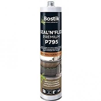 Sellador de poliuretano universal Bostick P795 Premium color gris