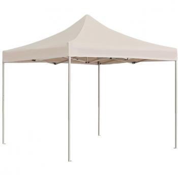 Carpa plegable profesional de aluminio color crema 2x2 m