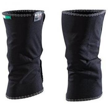 SIX2 Rodilleras All Black-Unica Unisex Adulto, One Size