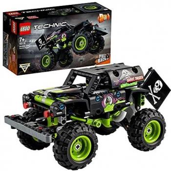 LEGO 42118 Technic Monster Jam Grave Digger, Modelo 2 en 1, Camión de Juguete o Off-Road Buggy, Set de Construcción