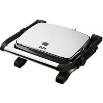 Sandwichera Doble Grill de Acero Inoxidable con Potencia de 1600W