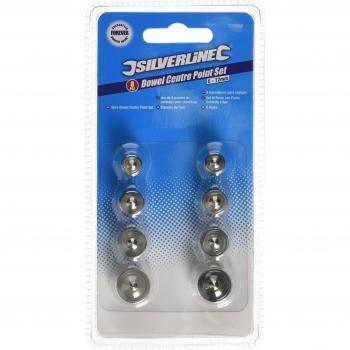 Silverline 733252 - Juego de Clavos de Espiga, 8 Piezas, Tamaños 6-12 mm