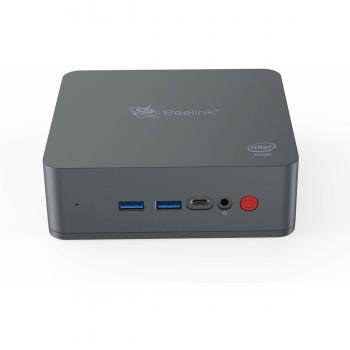 Beelink U55 Mini PC Desktop Computer 8GB Ram 128GB M.2 SSD License Windows 10 Home Office Work Hub Computer Intel I3 5005U Processor 1000Mbps LAN Dual WiFi Dual 4K HDMI Screen