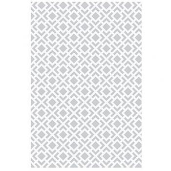 Alfombra Vinílica Premium Antideslizante e Impermeable Geométrica Gris para Interior y Exterior, 120 x 180 cm