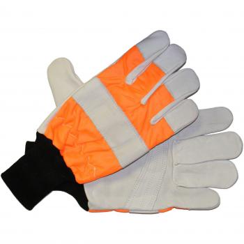 El práctico hp-105l grande motosierra guantes - naranja