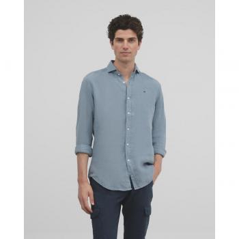 Camisa sport silbon soft azul gris para Hombre
