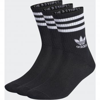 Adidas Originals Mid Cut Crew Socks - Black - 3 Pack - Unisex