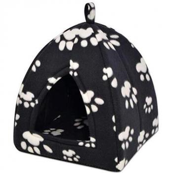 vidaXL Cama cubo para gatos tamaño L negro