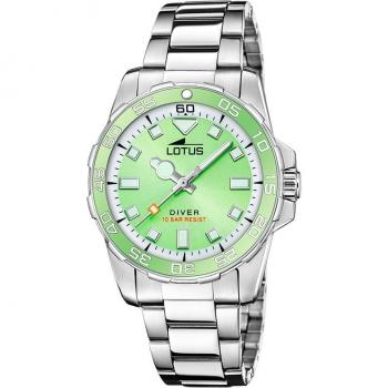 Reloj Lotus Trendy 18937/3 Mujer con Correa de Acero Inoxidable Verde