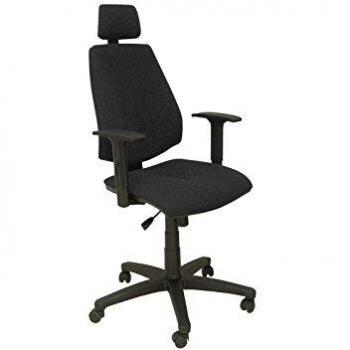Montalvos Bali Black Office Chair with Adjustable Headrest and Armrests