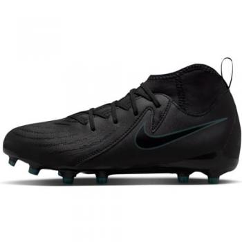 Botas de fútbol Nike Jr. Phantom Luna II Academy FG/MG para niños - Unisex - Negro/Verde - Talla 35.5